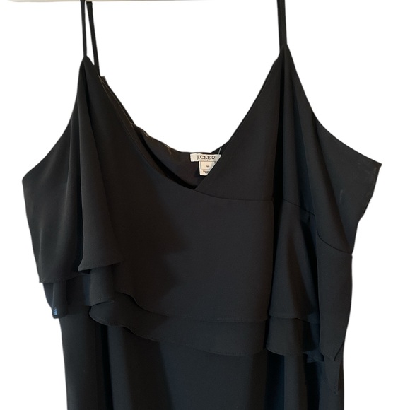 Ruffle Tiered Spaghetti Strap Little Black Dress - Picture 2 of 7